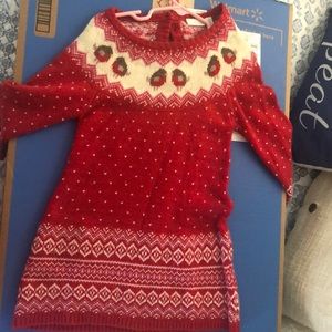 2/3T JoJo Mama Bebe Holiday Sweater Dress